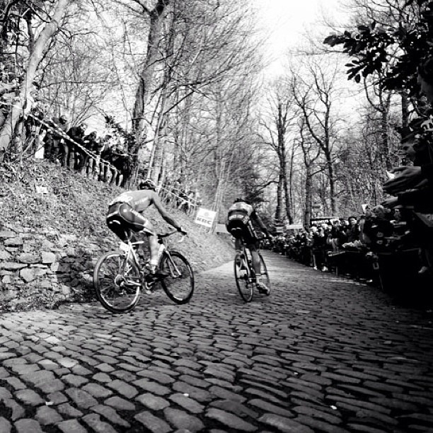 cyclivist:  I miss the Muur. by smashred on Flickr.   Ahhhh Geraardsbergen !!!