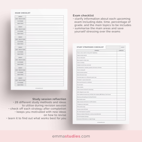 emmastudies: Ultimate study and revision printable pack!Just updated this printable with a few more 