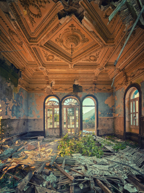 abandonedography:deviantart:Decay: Matthias-Haker’s photo series capturing abandoned spac