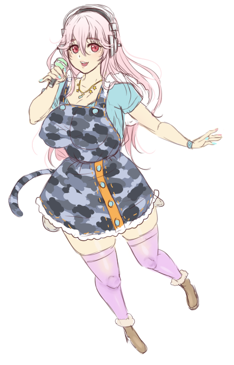 Super Sonico Tiger Parka v2.0 I designed! Please do not repost anywhere else, reblogs