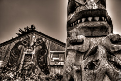 I hear the spirit drums (Old Masset, Haida