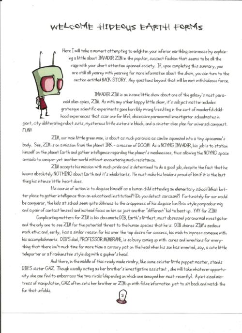 Porn Pics The Invader Zim Show Bible: IntroductionA