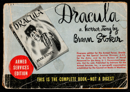 cousinbarnabas: 1945 “Armed Forces Edition” of Bram Stoker’s DRACULA.