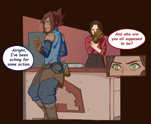 Korra and Asami Adventure: Chapter 1 Panel 1 to 9 out of 28A new dilemma arises for Korra and Asami 