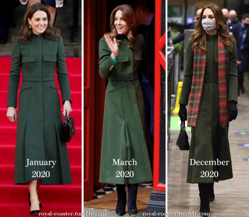 Duchess of Cambridge - royal recyclingJanuary 2020 - Bradford / March 2020 - Ireland / December 2020