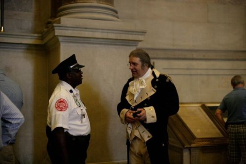 usnatarchives:
“ Our July 4 celebration is free and fun for the whole family!
The program starts at 10 a.m. with a dramatic reading of the Declaration of Independence and finishes at 11 a.m.
Then enjoy our family activities from 11 a.m. until 4 p.m....