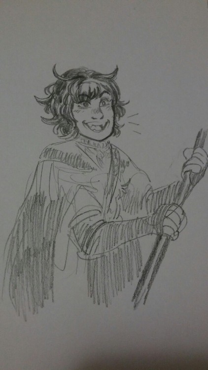 goshenart:  a request by @salmonandsoup for commander holly as strix :00 