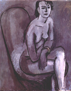dappledwithshadow:  Henri MatisseGray Nude with Bracelet1913 