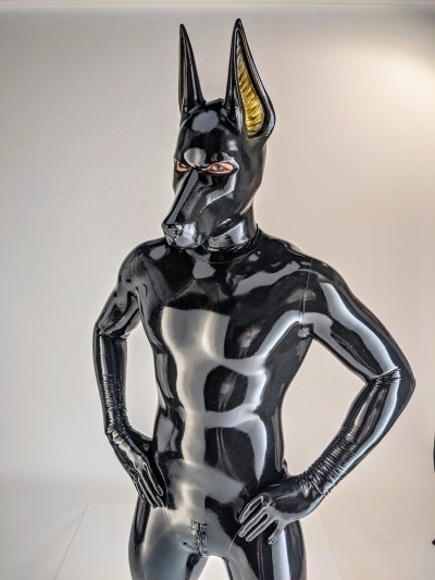 Porn Pics rubberforfun:Anubist mask on @forfunbangkok