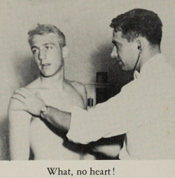 weirdyearbook: “What, no heart!” From