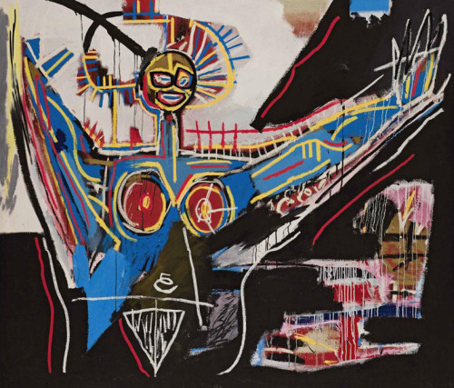 poeticasvisuais:Jean-Michel BasquiatMater, 1982acrylic and oilstick on canvas, 72 x 84 in.