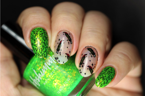 Day 10 of the 13 Days of Halloween: I wasn’t not going to do a manicure using @glitterfingersss newe