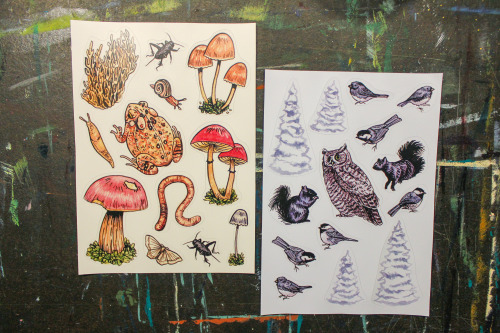 BIG shop update!! Mushroom books, calendars, all new bookmarks, sticker sheets, good omens prints AN