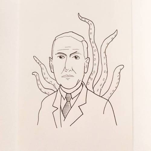 #Inktober Day 30: H.P. Lovecraft