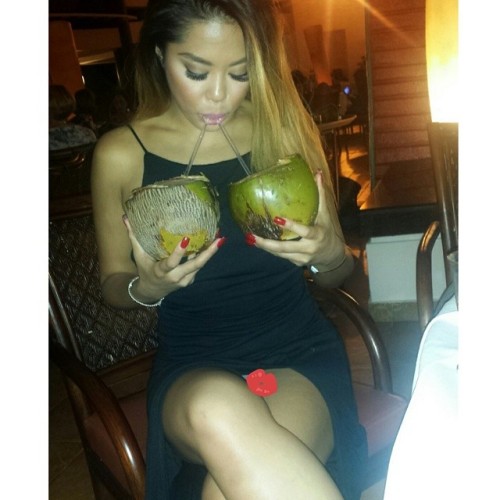 asianchicksforblackdicks:  Coconuts.  #DR #HardRockPuntaCana #GirlsTrip #BirthdayTurnUp #Bronzy #NoFilter by vady_sana http://ift.tt/1i9vOIO  Lol
