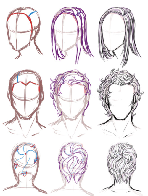 bluejamjarart:  someone asked me to do a hair and face tutorial, but i’m not so good with faces so i