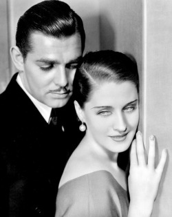 summers-in-hollywood: Clark Gable and Norma Shearer in A Free Soul, 1931