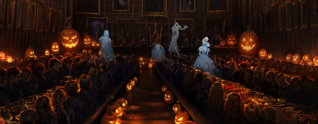gothiccharmschool:  Hogwarts at Halloween. 