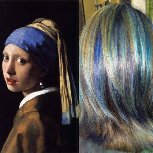 Hairstylist Creates Hair Dyeing Masterpieces Inspired By Classic Fine Art Paintings