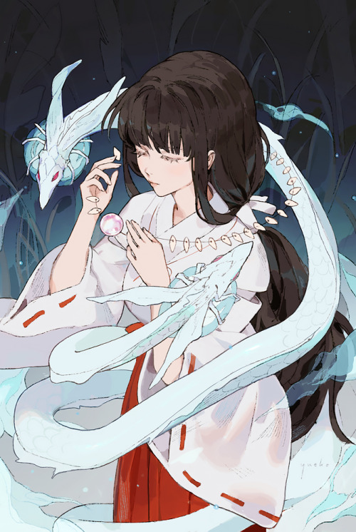 animepopheart:★ 【yue】 「桔梗」 ☆⊳ kikyo (inuyasha)✔ republished w/permission⊳ ⊳ follow me on twitter