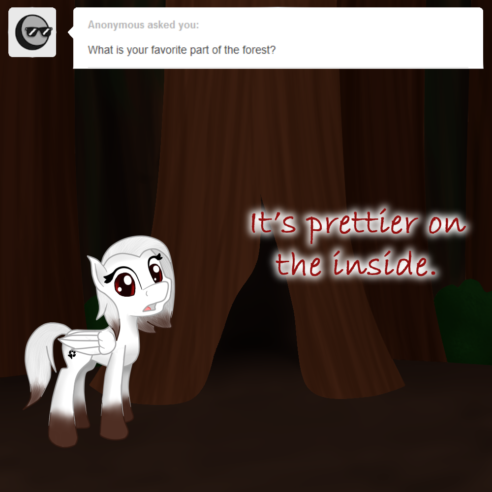 askpawprints:  ((Someone mentioned earlier that her hooves were blending in to the
