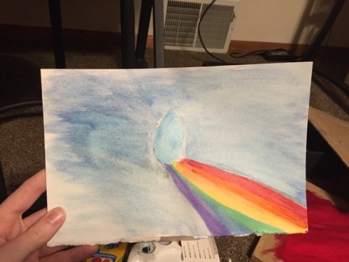 Kitten can paint! (Inspired by a shity-ass physics project)