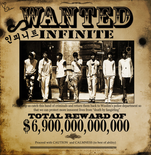 purpleboyhowonee: sungjonginwonderland: INFINITE WANTED Please help us catch these goregous, stunnin