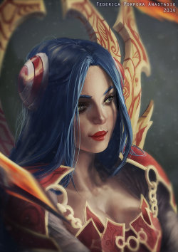 weagueofwegends:  Irelia LoL FanArt/redesign