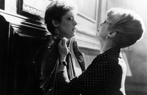 labelledeneuve:Catherine Deneuve and Susan Sarandon in The Hunger (1983) Happy Halloween!