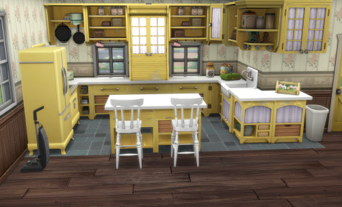 so initially i loaded the game to make a mirco home with these new cabinets and um.. i love them too