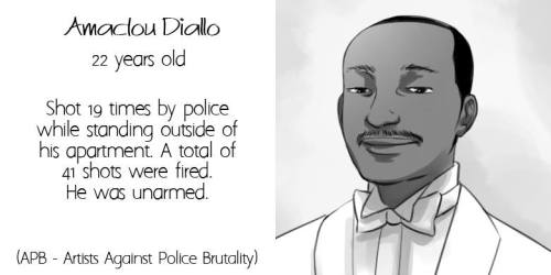 csrcalloway:Victims of police brutality… Art by Ashley A. Woods.This is my submission for the APB - Artists Against Police Brutality book - with John Jennings and Bill Campbell. Please take the time to read about the victims in the subsequent posts.