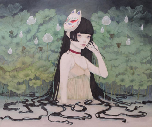supersonicart:Yuka Sakuma’s “Miniature Garden” at Corey Helford Gallery.Curre