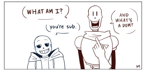 smolandtolskeletons:Sans is always dom. ALWAYS. :)