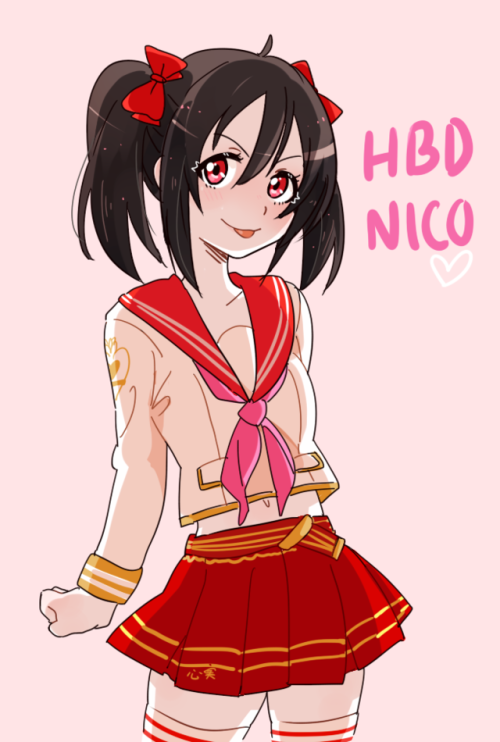 hejmoniika - late drawing of nico for her birthday, outfit...