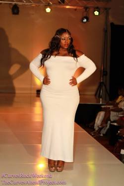 planetofthickbeautifulwomen:  Plus Model Samantha Lebbie @ The Curves Rock Weekend Fashion Show 2013 