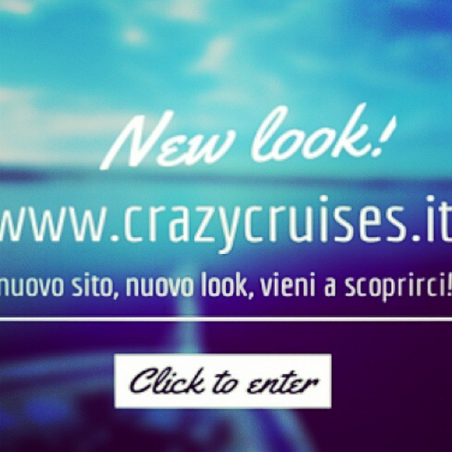 #nuovosito #newlook #news #info #crociere #crociera #crazycruises #Crazy #crociere