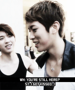 myungq:   Confused Sungyeol after someone kissed him          