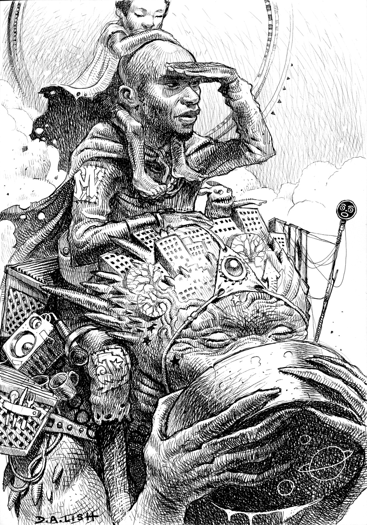 hip-hop-lifestyle:  danlish1:  Mos Def ink work… Ego strip art Prints: www.danlishartworks.bigcartel.com