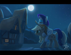 thepoeticpony:  Late night at Ponyville by