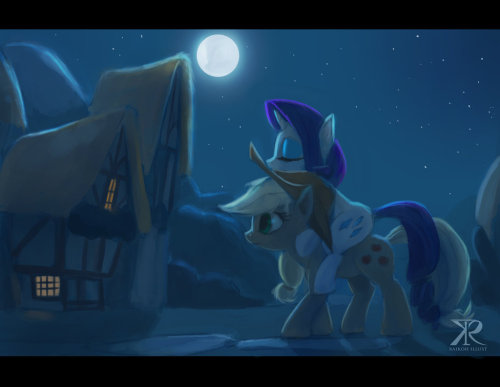 thepoeticpony:  Late night at Ponyville by *Raikoh-illust  ラリジャックは至高