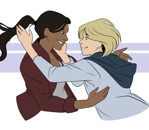 meldy-arts: Just some soft Thasmin for your day-They deserve to hug more- 