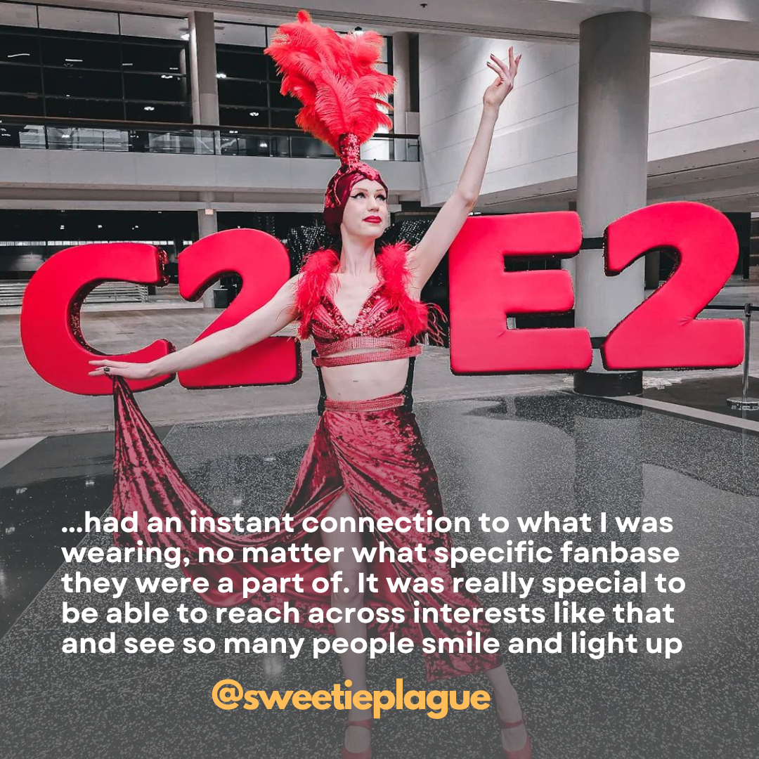 C2E2 sign @sweetieplague​  The idea to cosplay as the C2E2 sign has been in the making for around 4 years now. I was 