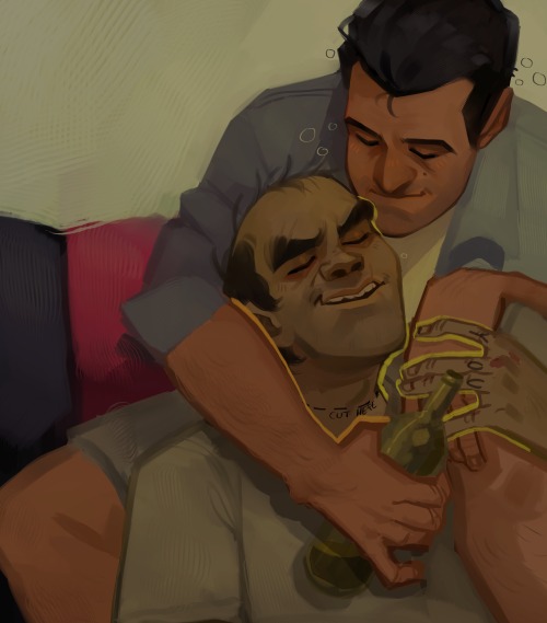 gta v art dump again, babes &lt;3&lt;3&lt;3 some michaels (including one young mikey) an