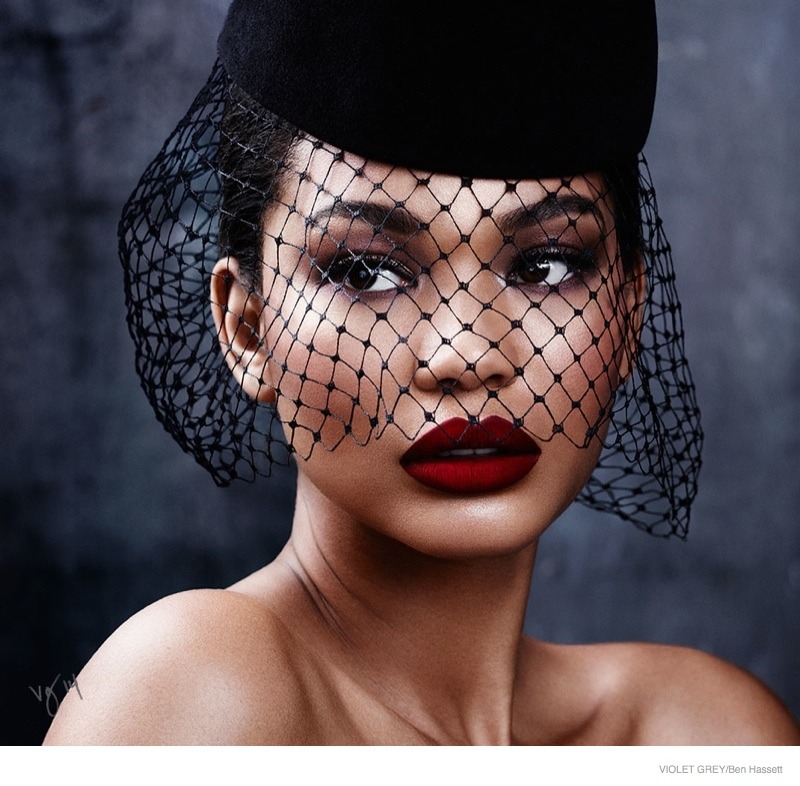 gigikoko:  the-fashion-alba: CHANEL IMAN STUNS IN RETRO BEAUTY LOOKS FOR VIOLET GREY