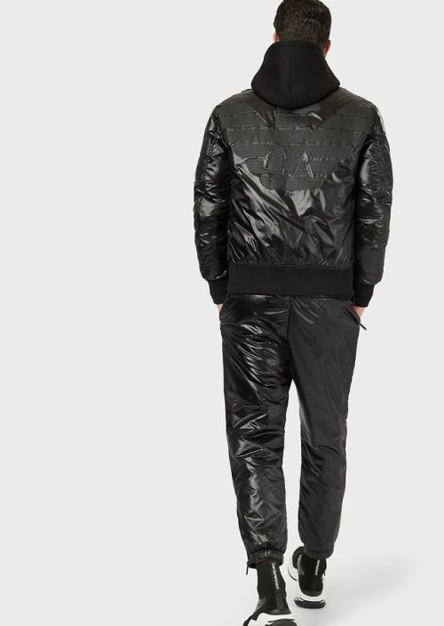 nylonshortslover43: EMPORIO ARMANIR-EA-MIX down jacket in shiny nylon        