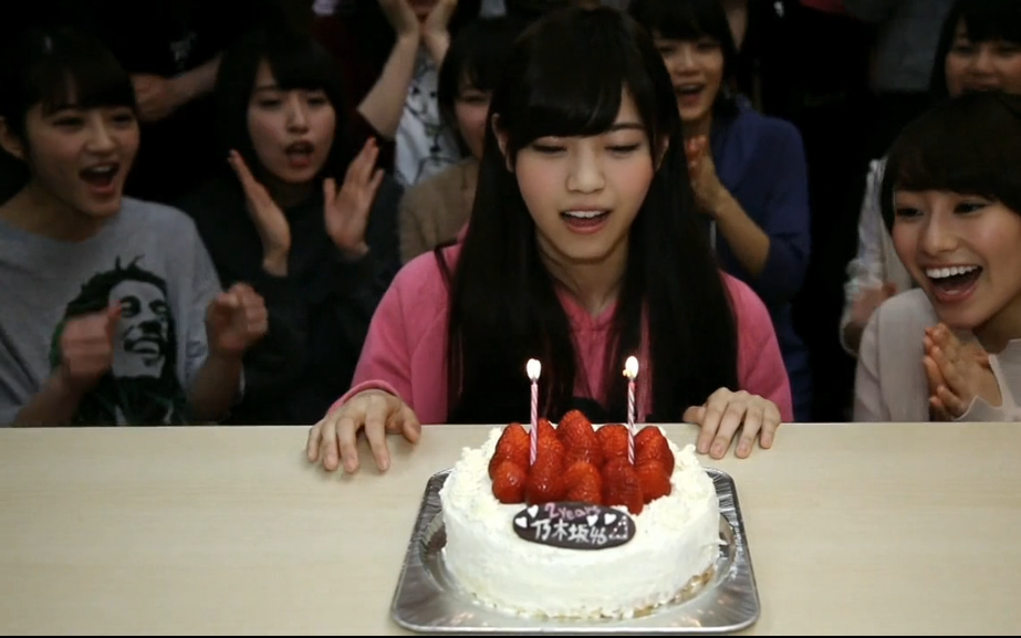 turkeywen:  西野七瀬とケーキ   お誕生日おめでとう !!