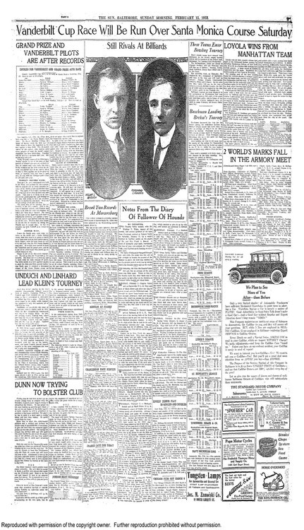 1936 headline display newspaper BALTIMORE MD man offers baseball jobTo BABE RUTH 