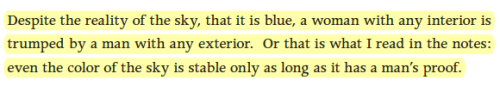 salemwitchtrials:[ID: an excerpt from “Garments Against Women,’ by Anne Boyer “Despite the reality o