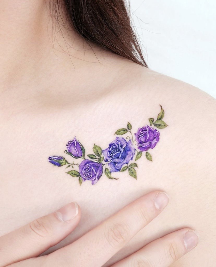 Violet Rose Tattoo Alien Ink Tattoo in Istanbul  rtattoo