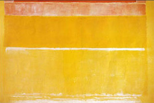 dailyrothko: Mark Rothko,  No. 20 (Yellow Expanse),1953 At  almost 10-feet-tall and 15-feet-wide, this monumental canvas hung in the  Oak Spring Garden Library of  Bunny Mellon’s home in Upperville, Virginia. 